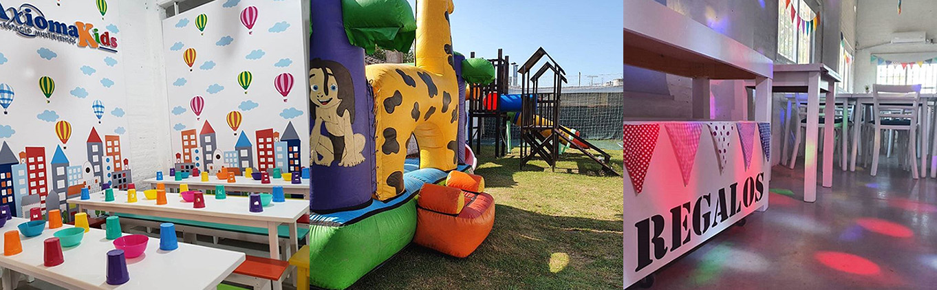 Axioma Kids - Glew - Espacio para chicos - Parque Aire Libre - Canchita de Futbol - Cama Elastica